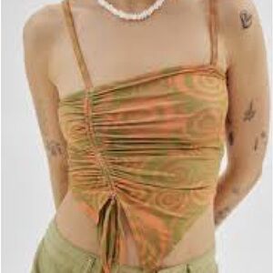 Urban Outfitters Asymmetric Ruched Tank
